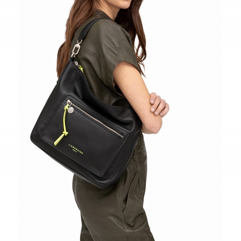 Beuteltasche Hobo M Black, Farbe: schwarz, Marke: Liebeskind Berlin, EAN: 4058629128465, Bild 3 von 5