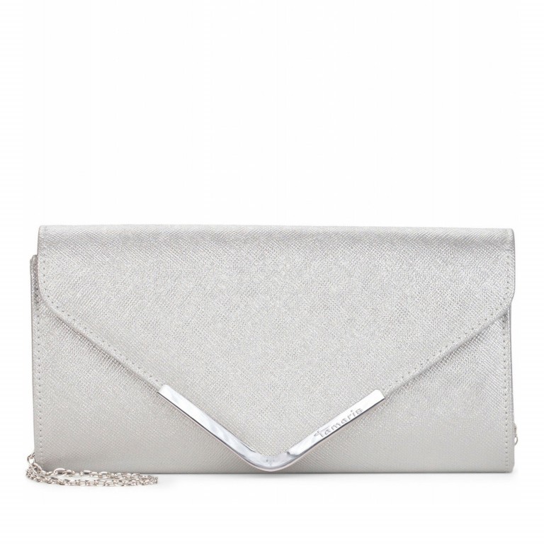 Umhängetasche / Clutch Amalia Silver, Farbe: metallic, Marke: Tamaris, EAN: 4063512009806, Abmessungen in cm: 26x13x5, Bild 1 von 7