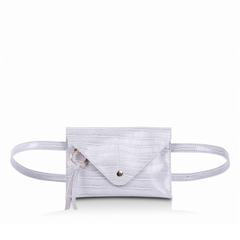 Gürteltasche Clutch LDA Linnen Grey Croco, Farbe: grau, Marke: Inyati, EAN: 4251289823408, Abmessungen in cm: 20x14x0.5, Bild 1 von 12