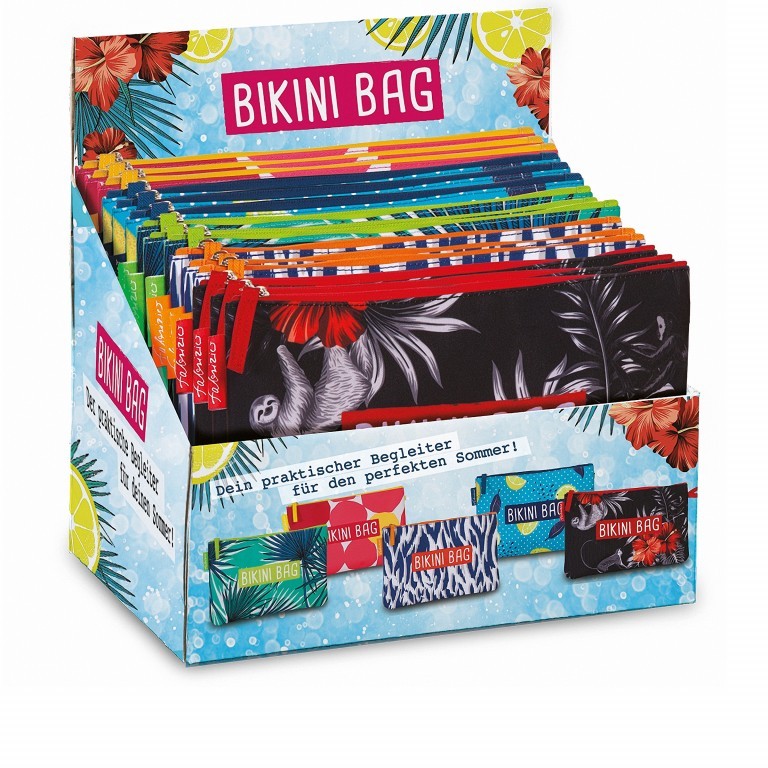 Kulturtasche Bikini Bag Grün, Farbe: grün/oliv, Marke: Fabrizio, Abmessungen in cm: 30x20x10, Bild 2 von 2