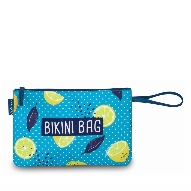 Kulturtasche Bikini Bag Türkis, Farbe: grün/oliv, Marke: Fabrizio, Abmessungen in cm: 30x20x10, Bild 1 von 2