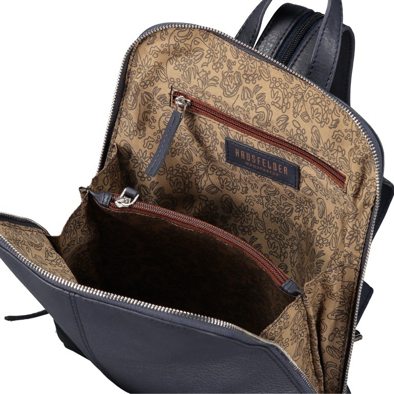 Rucksack Infinity Blau, Farbe: blau/petrol, Marke: Hausfelder Manufaktur, EAN: 4065646005075, Bild 6 von 6