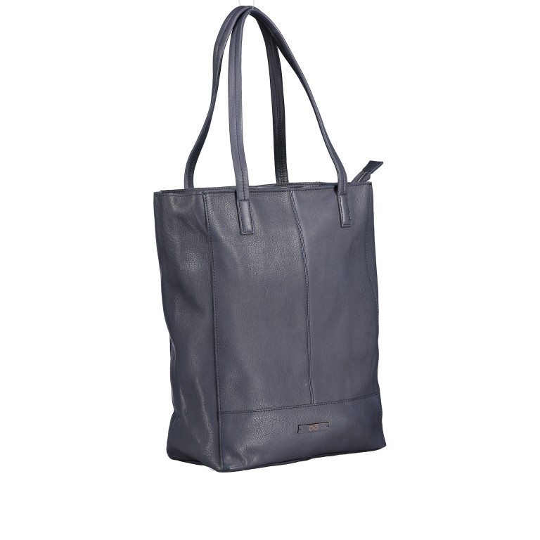 Shopper Infinity Blau, Farbe: blau/petrol, Marke: Hausfelder Manufaktur, EAN: 4065646005105, Abmessungen in cm: 28x38x13.5, Bild 2 von 5