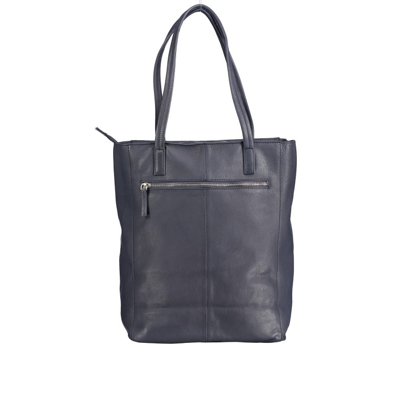 Shopper Infinity Blau, Farbe: blau/petrol, Marke: Hausfelder Manufaktur, EAN: 4065646005105, Abmessungen in cm: 28x38x13.5, Bild 3 von 5