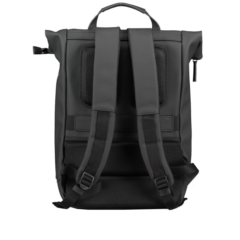 Rucksack Rolltop Black, Farbe: schwarz, Marke: Jost, EAN: 4025307767568, Abmessungen in cm: 30x44x10, Bild 4 von 6