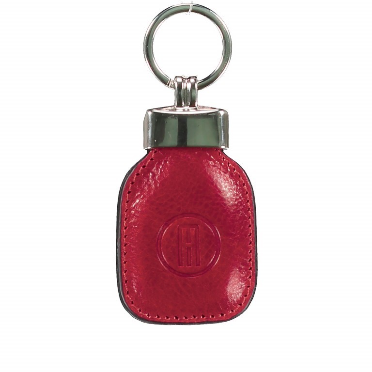 Schlüsselanhänger Rot, Farbe: rot/weinrot, Marke: Hausfelder Manufaktur, EAN: 4065646000773, Abmessungen in cm: 4.5x10x1, Bild 1 von 1