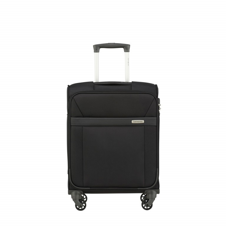 Koffer Aruro Spinner 55 Black, Farbe: schwarz, Marke: Samsonite, EAN: 5414847967764, Abmessungen in cm: 40x55x20, Bild 1 von 8