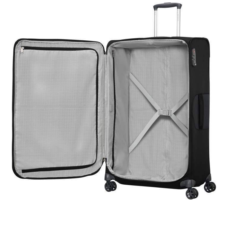 Koffer Dynamore Spinner 78 Black, Farbe: schwarz, Marke: Samsonite, EAN: 5414847854613, Abmessungen in cm: 49x78x34, Bild 6 von 12