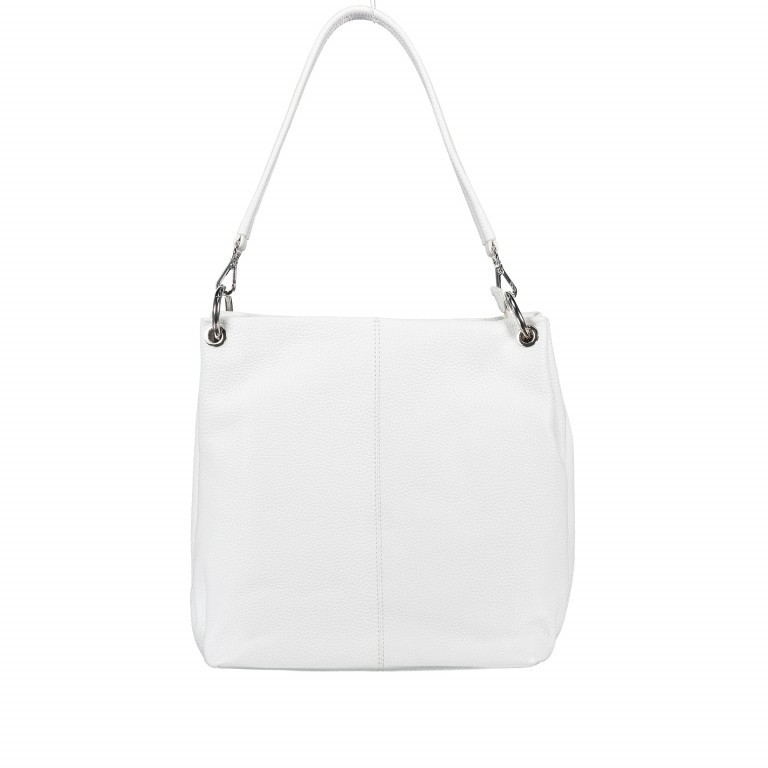 Beuteltasche Nappa Weiß, Farbe: weiß, Marke: Hausfelder Manufaktur, EAN: 4251672755071, Abmessungen in cm: 25.5x27x13.5, Bild 1 von 10