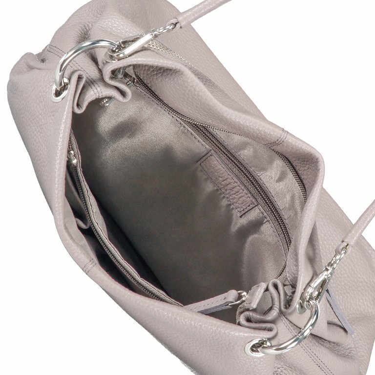 Beuteltasche Nappa Weiß, Farbe: weiß, Marke: Hausfelder Manufaktur, EAN: 4251672755071, Abmessungen in cm: 25.5x27x13.5, Bild 7 von 10