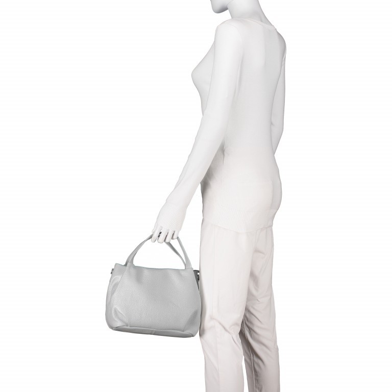 Handtasche Nappa Grau, Farbe: grau, Marke: Hausfelder Manufaktur, EAN: 4251672755149, Bild 6 von 8