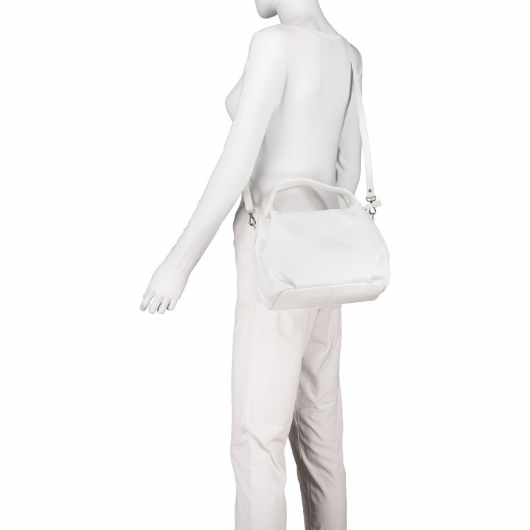 Handtasche Nappa Weiß, Farbe: weiß, Marke: Hausfelder Manufaktur, EAN: 4251672755156, Bild 5 von 8