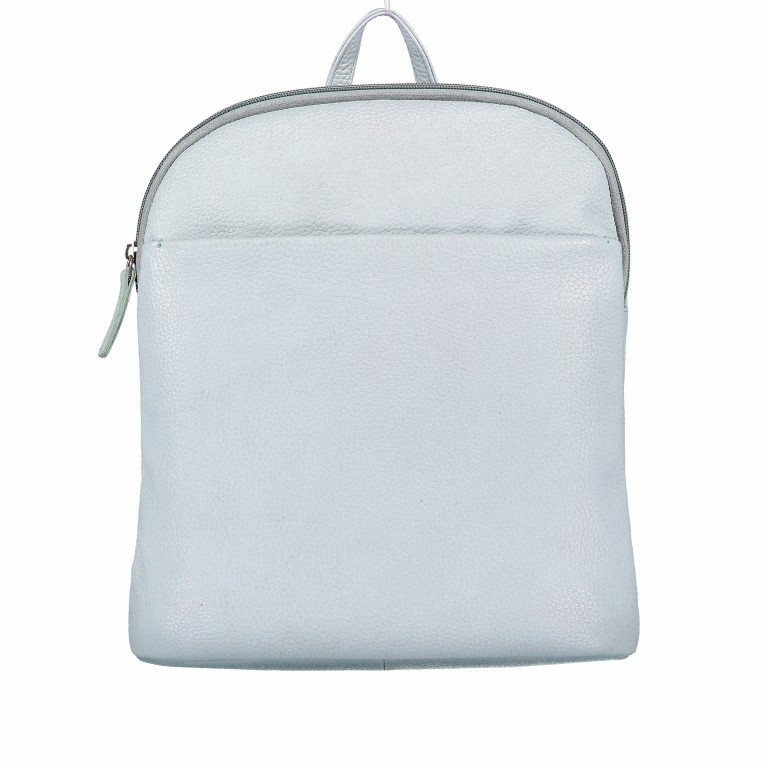 Rucksack Nappa Hellblau, Farbe: blau/petrol, Marke: Hausfelder Manufaktur, EAN: 4251672755170, Abmessungen in cm: 26x32x8, Bild 1 von 8