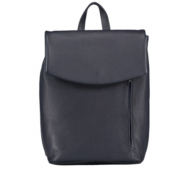 Rucksack Nappa Dunkelblau, Farbe: blau/petrol, Marke: Hausfelder Manufaktur, EAN: 4251672755217, Abmessungen in cm: 22x30x10, Bild 1 von 8