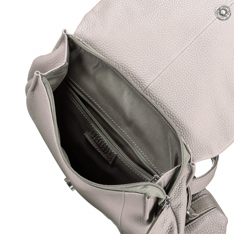 Rucksack Nappa Dunkelblau, Farbe: blau/petrol, Marke: Hausfelder Manufaktur, EAN: 4251672755217, Abmessungen in cm: 22x30x10, Bild 7 von 8