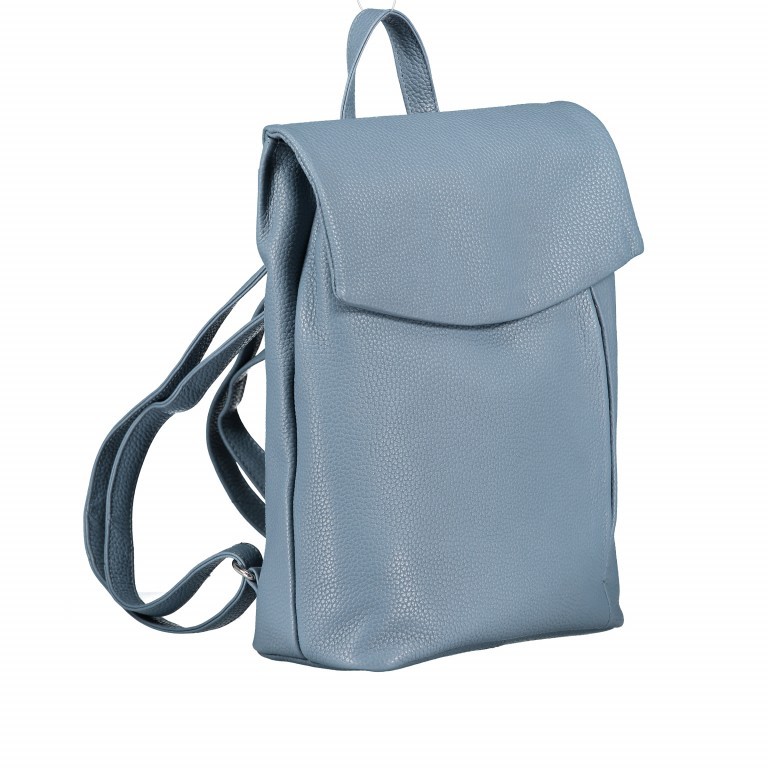 Rucksack Nappa Blau, Farbe: blau/petrol, Marke: Hausfelder Manufaktur, EAN: 4251672755224, Abmessungen in cm: 22x30x10, Bild 2 von 8