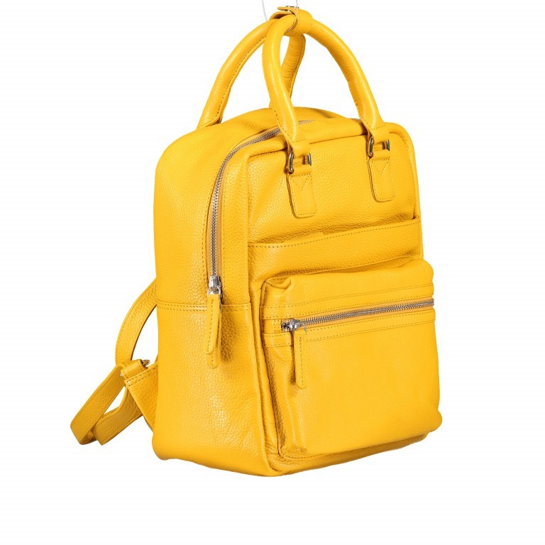 Rucksack Nappa Gelb, Farbe: gelb, Marke: Hausfelder Manufaktur, EAN: 4251672755293, Bild 2 von 7