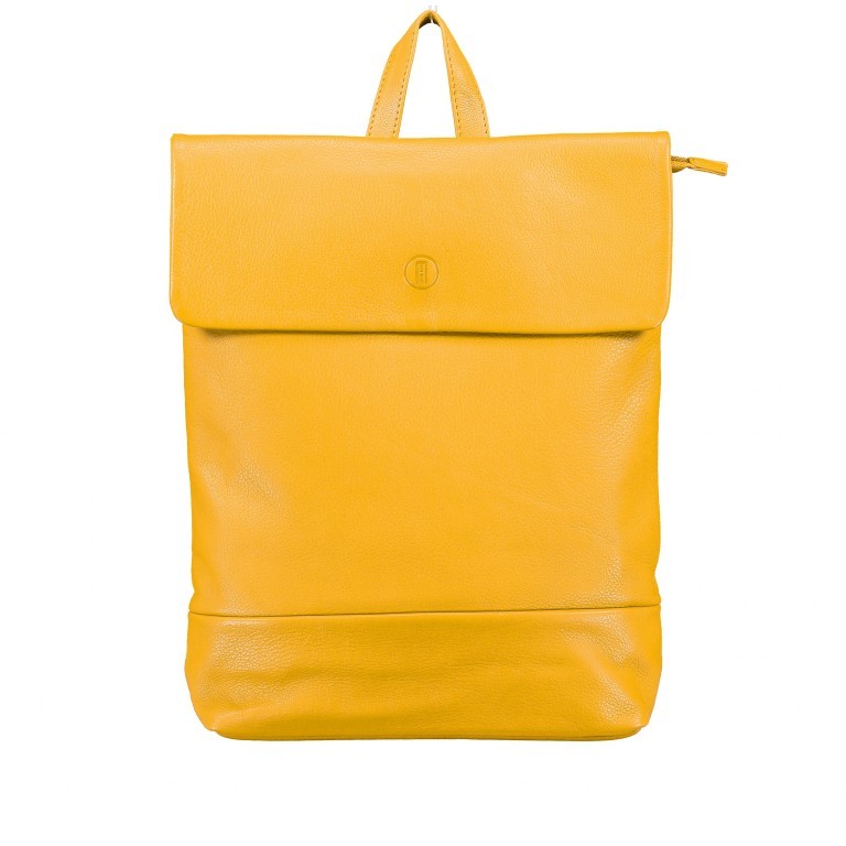 Rucksack Milano Gelb, Farbe: gelb, Marke: Hausfelder Manufaktur, EAN: 4251672756238, Abmessungen in cm: 25x33x8, Bild 1 von 7