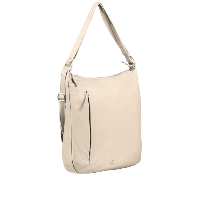 Beuteltasche / Rucksack Milano Beige, Farbe: beige, Marke: Hausfelder Manufaktur, EAN: 4065646006614, Abmessungen in cm: 32x35x5, Bild 2 von 10