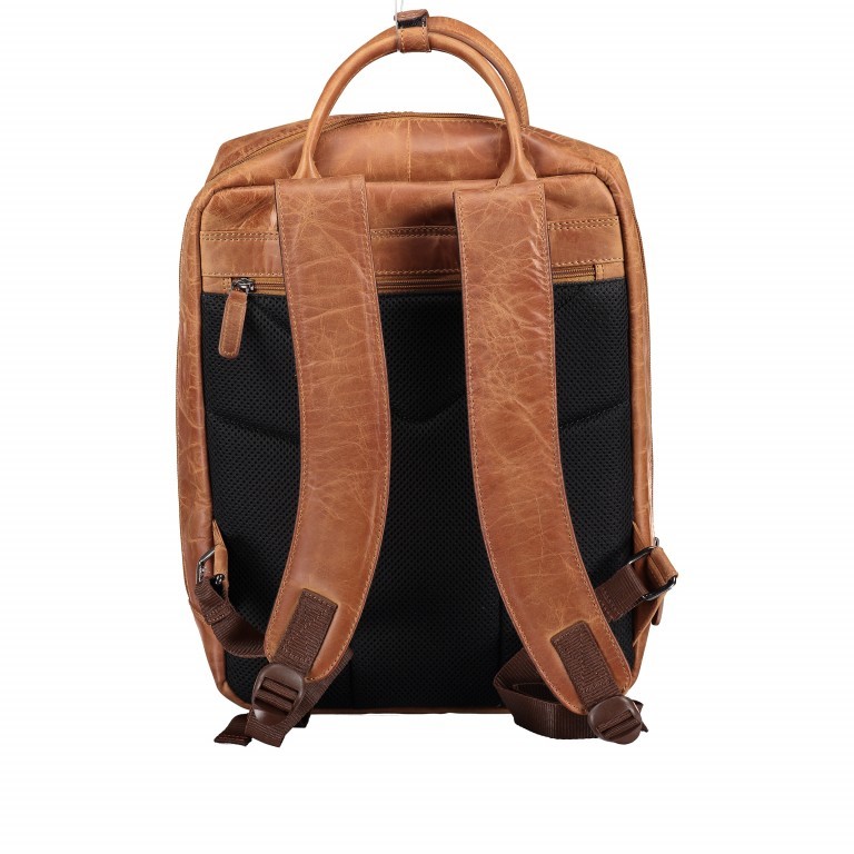 Rucksack Hunter Cognac, Farbe: cognac, Marke: Hausfelder Manufaktur, EAN: 4251672750144, Abmessungen in cm: 29x38x11.5, Bild 3 von 6