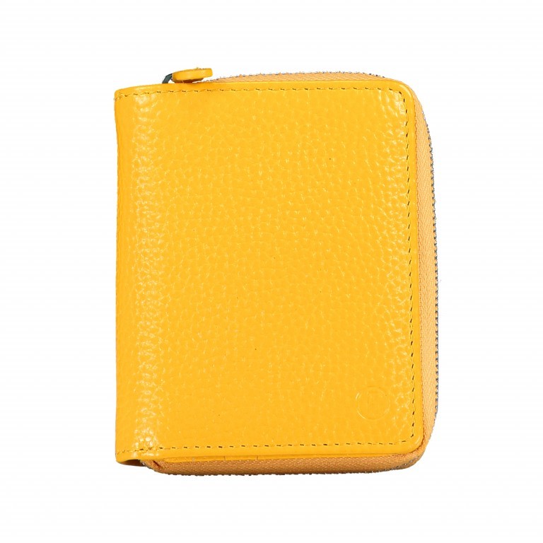Geldbörse Amra Bradley mit RFID-Schutz Gelb, Farbe: gelb, Marke: Hausfelder Manufaktur, EAN: 4251672748318, Abmessungen in cm: 9x11x3, Bild 1 von 5