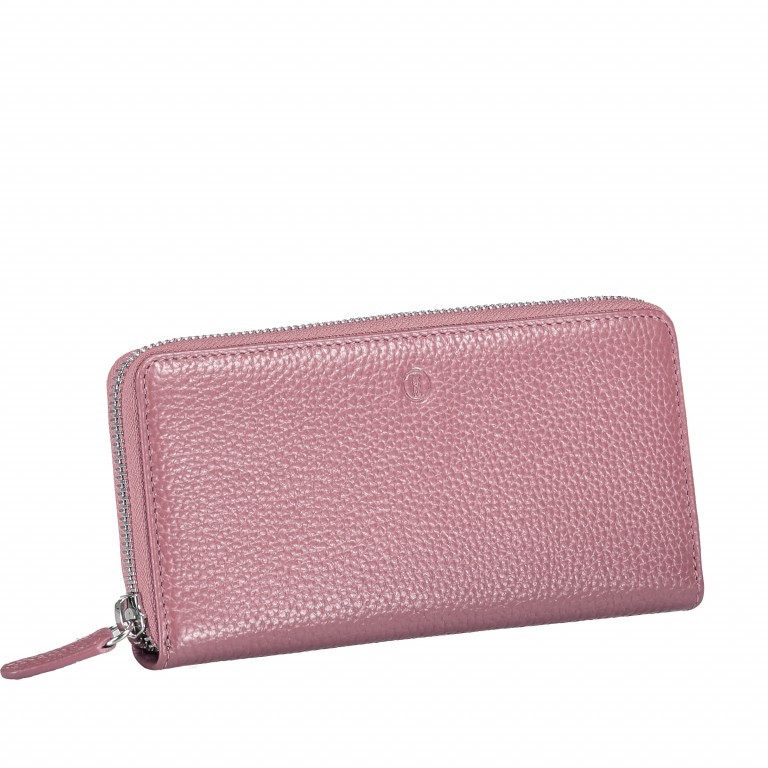 Geldbörse Amra Bradley mit RFID-Funktion Rose, Farbe: rosa/pink, Marke: Hausfelder Manufaktur, EAN: 4251672748370, Abmessungen in cm: 19x9.5x2, Bild 2 von 5