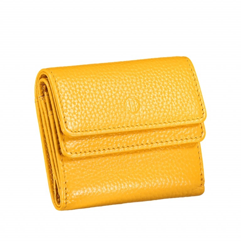 Geldbörse Amra Bradley mit RFID-Schutz Gelb, Farbe: gelb, Marke: Hausfelder Manufaktur, EAN: 4251672748462, Abmessungen in cm: 10.5x8.5x3, Bild 2 von 5