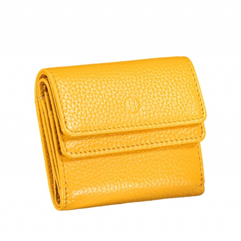 Geldbörse Amra Bradley mit RFID-Schutz Gelb, Farbe: gelb, Marke: Hausfelder Manufaktur, EAN: 4251672748462, Abmessungen in cm: 10.5x8.5x3, Bild 2 von 5