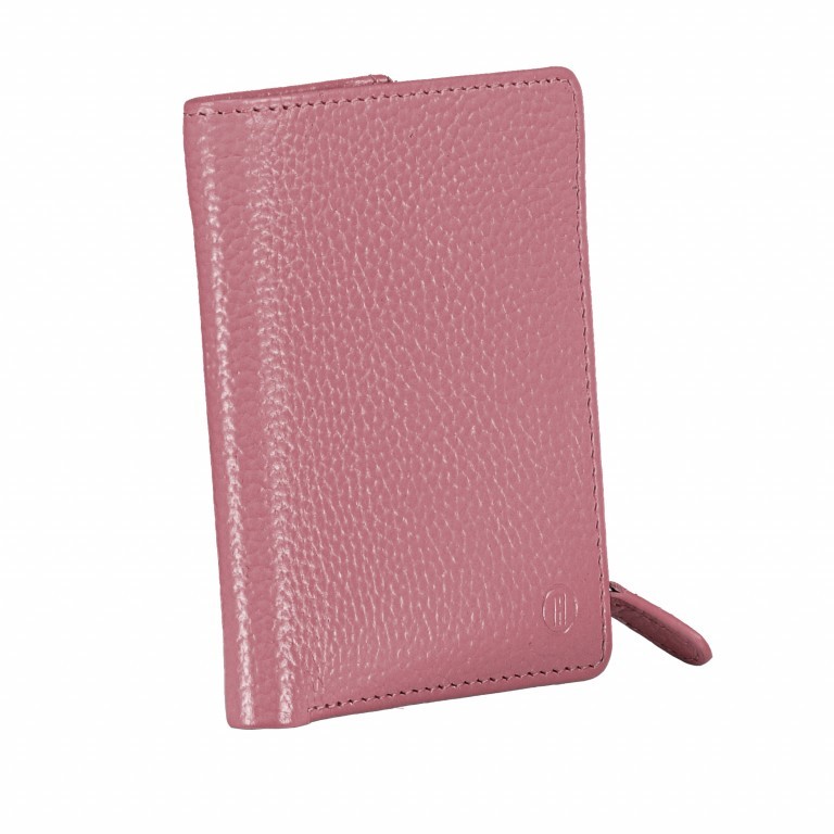 Geldbörse Amra Bradley mit RFID-Funktion Rose, Farbe: rosa/pink, Marke: Hausfelder Manufaktur, EAN: 4251672748608, Abmessungen in cm: 9.5x12.5x1.5, Bild 2 von 5