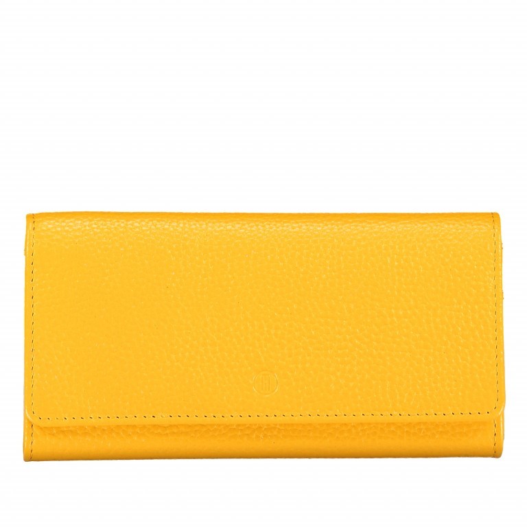 Geldbörse Amra Bradley mit RFID-Funktion Gelb, Farbe: gelb, Marke: Hausfelder Manufaktur, EAN: 4251672748707, Abmessungen in cm: 19x9.5x2.5, Bild 1 von 5