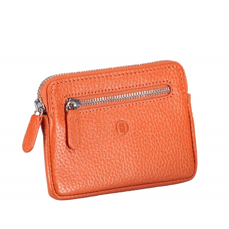 Schlüsseletui Amra Bradley mit RFID-Funktion Orange, Farbe: orange, Marke: Hausfelder Manufaktur, EAN: 4251672748783, Abmessungen in cm: 12x8x0.5, Bild 2 von 4