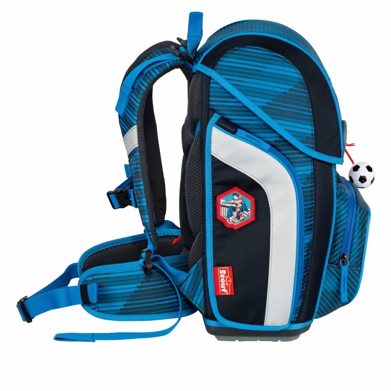 Schulranzen Genius Set 4-teilig Sport, Farbe: blau/petrol, Marke: Scout, EAN: 4007953425108, Bild 3 von 10