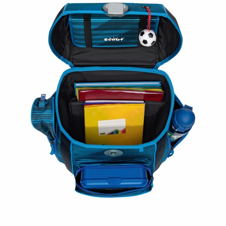 Schulranzen Genius Set 4-teilig Sport, Farbe: blau/petrol, Marke: Scout, EAN: 4007953425108, Bild 6 von 10