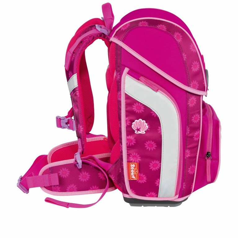 Schulranzen Genius Set 4-teilig Pink Daisy, Farbe: rosa/pink, Marke: Scout, EAN: 4007953425092, Bild 3 von 11