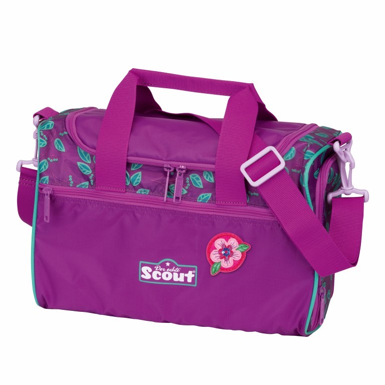 Schulranzen Genius Set 4-teilig Lilac Leaves, Farbe: flieder/lila, Marke: Scout, EAN: 4007953425085, Bild 10 von 11