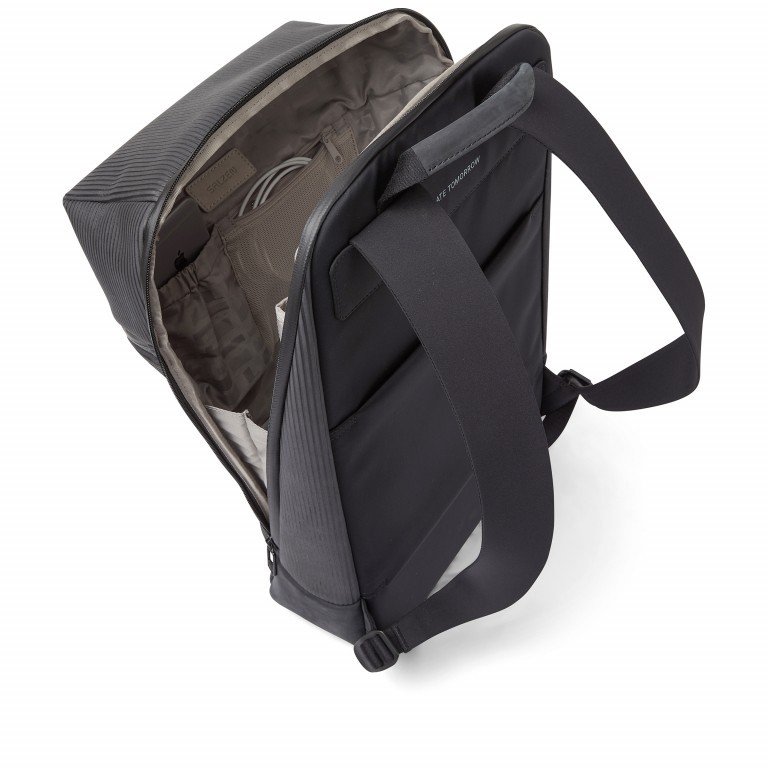 Rucksack Savvy Aligned Smoke, Farbe: anthrazit, Marke: Salzen, EAN: 4057081067817, Abmessungen in cm: 29x47x14, Bild 8 von 12