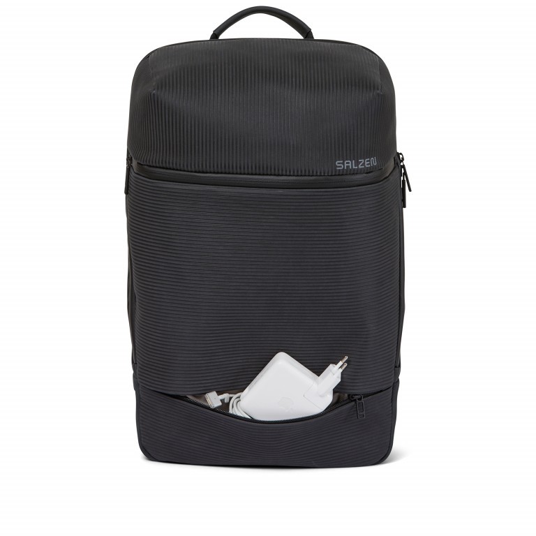 Rucksack Savvy Aligned Smoke, Farbe: anthrazit, Marke: Salzen, EAN: 4057081067817, Abmessungen in cm: 29x47x14, Bild 12 von 12