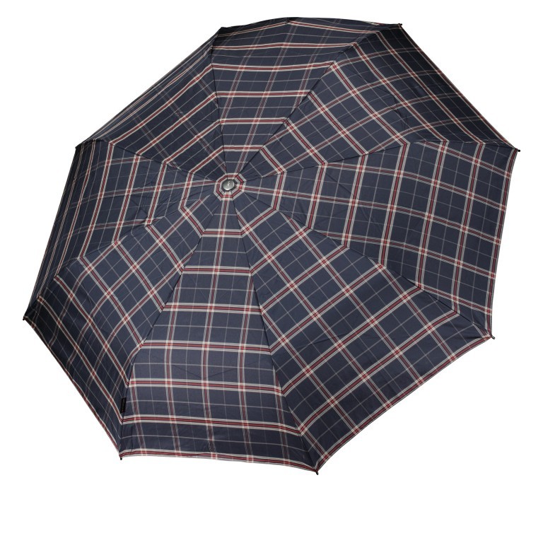 Schirm T.200 Medium Duomatic Check Navy, Farbe: blau/petrol, Marke: Knirps, EAN: 9003034253030, Bild 2 von 2
