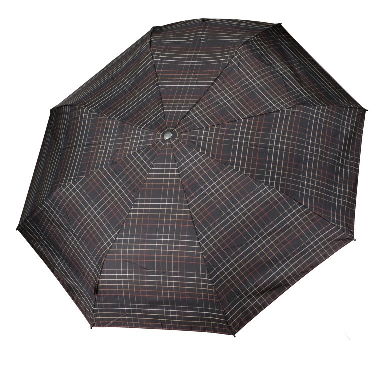 Schirm T.200 Medium Duomatic Check Black, Farbe: schwarz, Marke: Knirps, EAN: 9003034246483, Bild 2 von 2