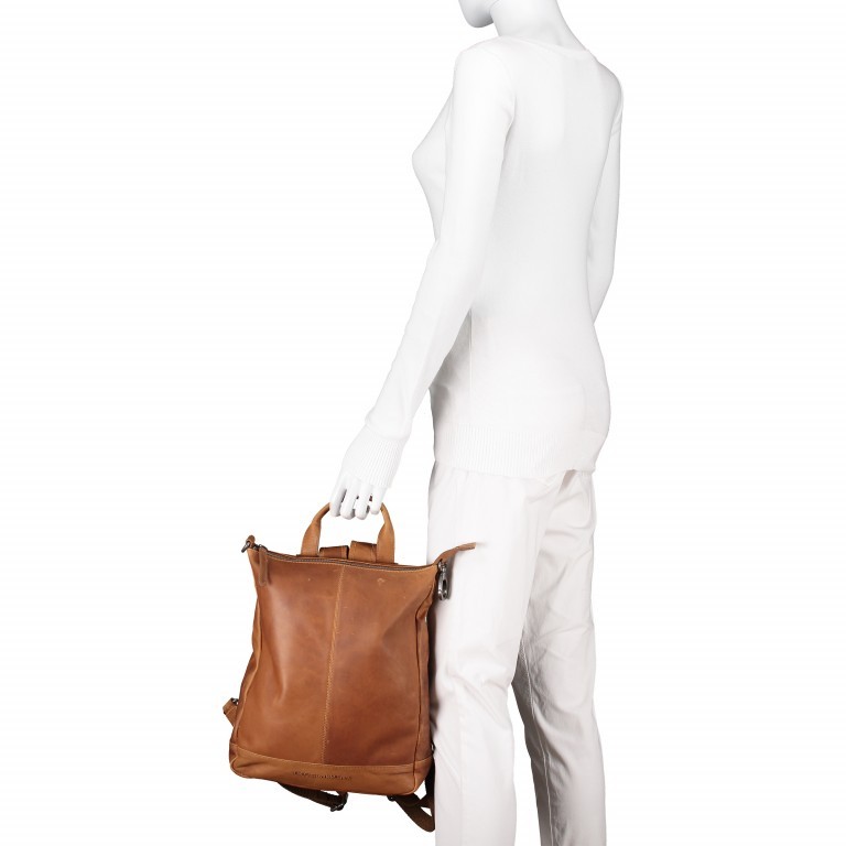 Rucksack Saar Cognac, Farbe: cognac, Marke: The Chesterfield Brand, EAN: 8719241056623, Abmessungen in cm: 31x40x11.5, Bild 6 von 9