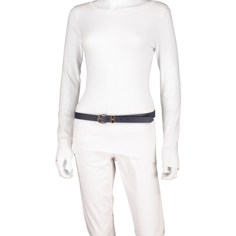 Gürtel Oval Buckle Belt Bundweite 90 CM Sky Captain, Farbe: blau/petrol, Marke: Tommy Hilfiger, EAN: 8719862802142, Bild 2 von 4