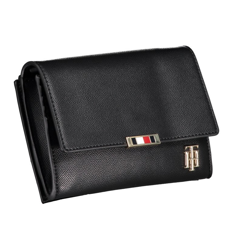 Umhängetasche Saffiano Black, Farbe: schwarz, Marke: Tommy Hilfiger, EAN: 8719862802395, Abmessungen in cm: 19.5x13.5x4.5, Bild 2 von 8
