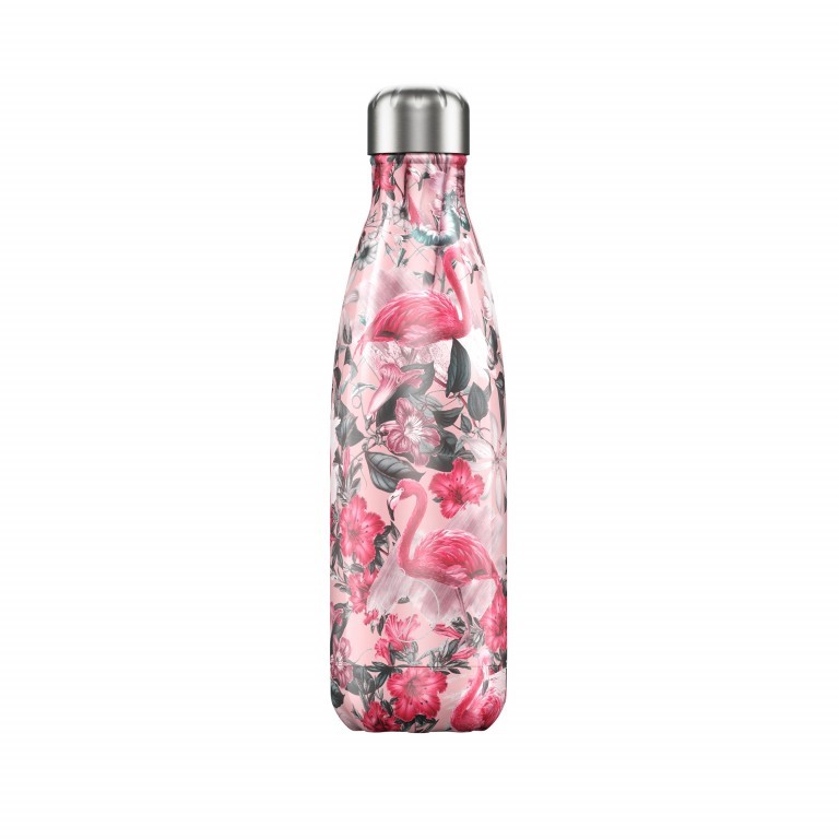 Trinkflasche Tropical Volumen 500 ml Flamingo, Farbe: rosa/pink, Marke: Chilly's Bottles, EAN: 0718879586388, Bild 1 von 1