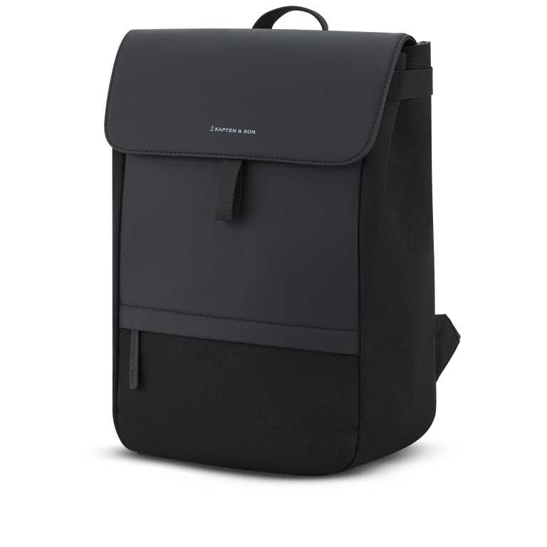 Rucksack Fyn All Black, Farbe: schwarz, Marke: Kapten & Son, EAN: 4251145254261, Abmessungen in cm: 28.5x39.5x12.5, Bild 2 von 10