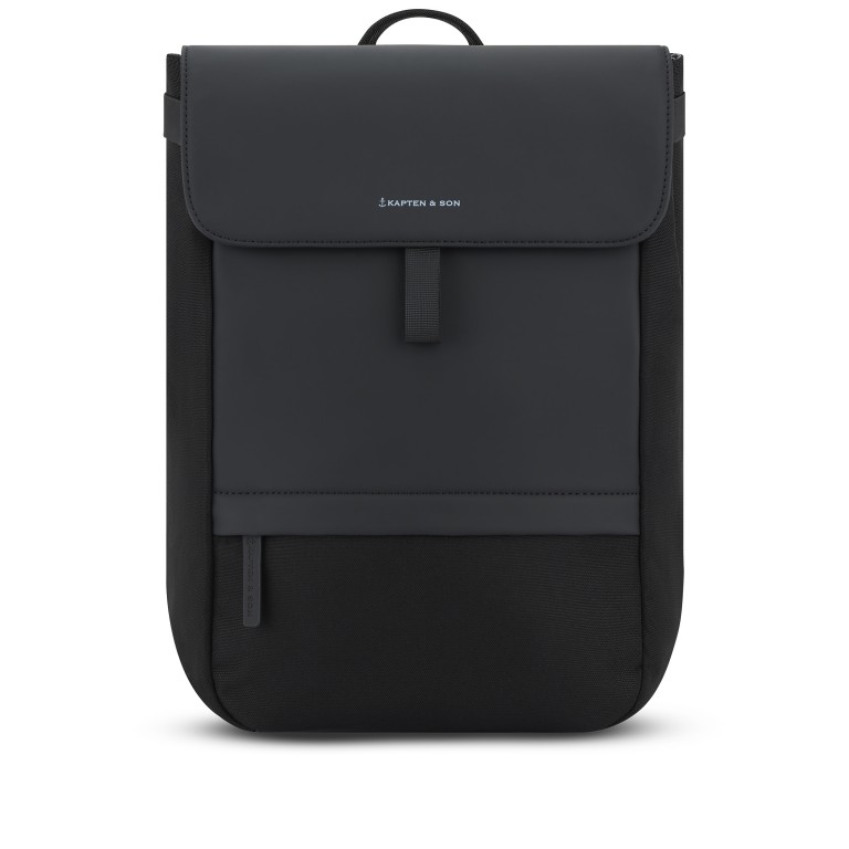 Rucksack Fyn All Black, Farbe: schwarz, Marke: Kapten & Son, EAN: 4251145254261, Abmessungen in cm: 28.5x39.5x12.5, Bild 1 von 10