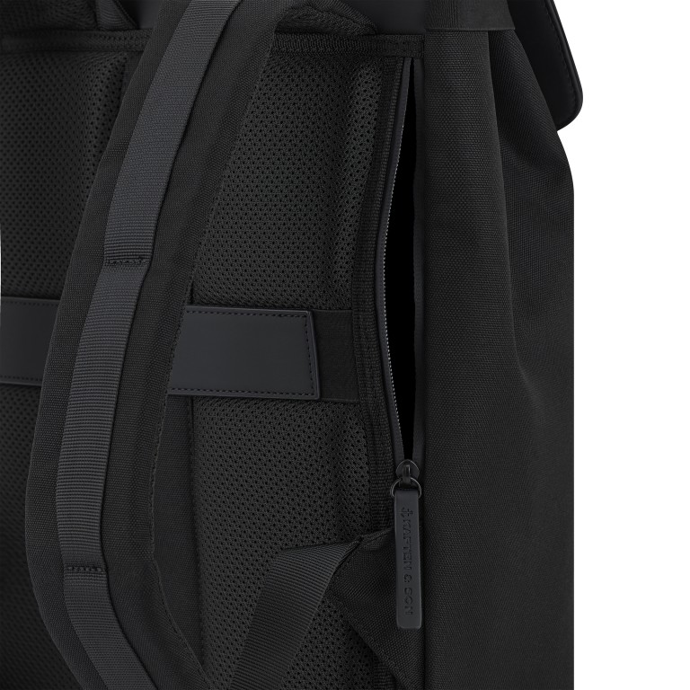 Rucksack Fyn All Black, Farbe: schwarz, Marke: Kapten & Son, EAN: 4251145254261, Abmessungen in cm: 28.5x39.5x12.5, Bild 9 von 10