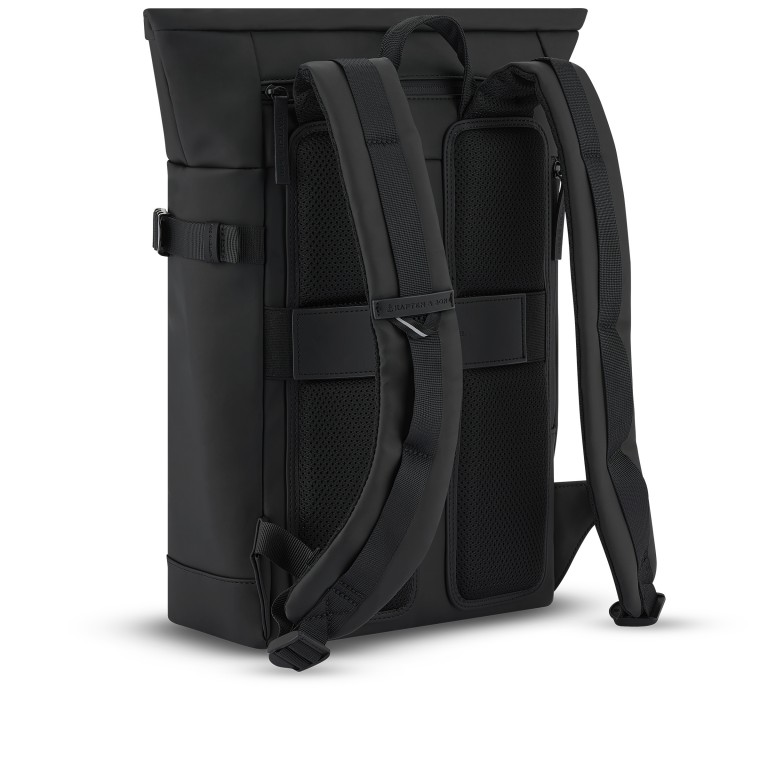 Rucksack Helsinki Modell 2025 All Black, Farbe: schwarz, Marke: Kapten & Son, EAN: 4251145254186, Abmessungen in cm: 27x44.5x14, Bild 4 von 10