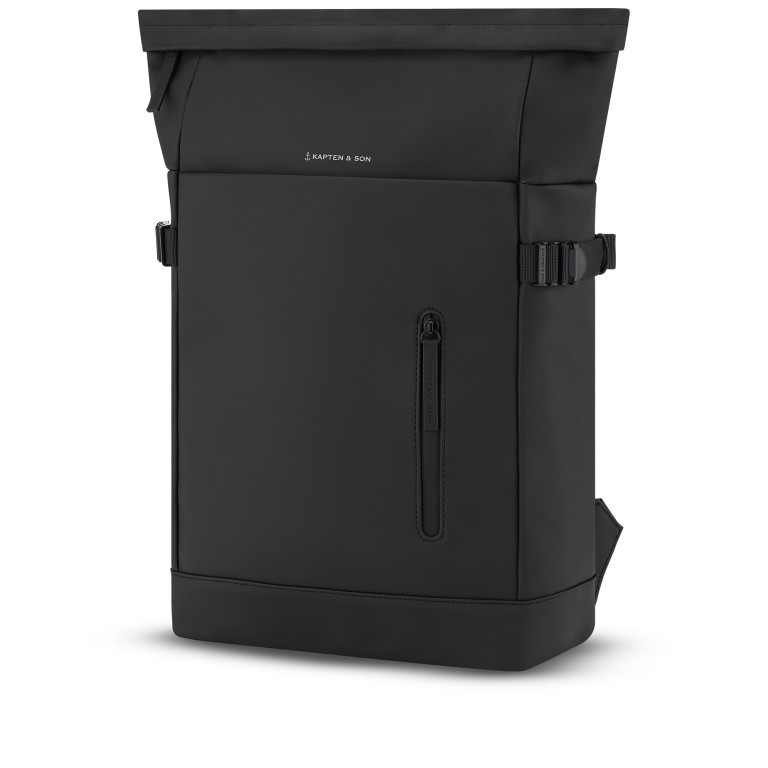Rucksack Helsinki Modell 2025 All Black, Farbe: schwarz, Marke: Kapten & Son, EAN: 4251145254186, Abmessungen in cm: 27x44.5x14, Bild 2 von 10