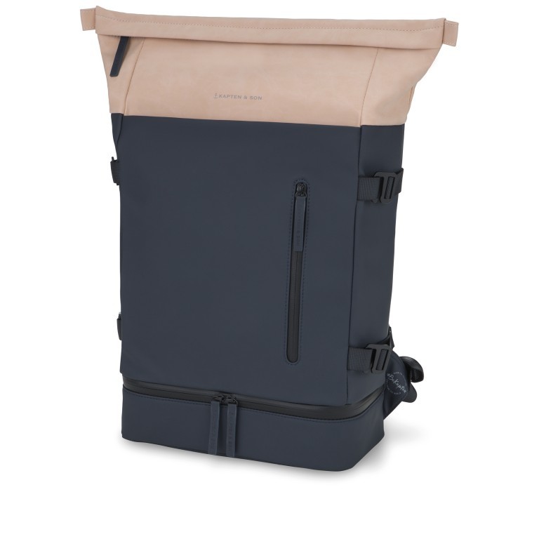 Rucksack Helsinki Modell 2025 Navy Blush, Farbe: blau/petrol, Marke: Kapten & Son, EAN: 4251145254193, Abmessungen in cm: 27x44.5x14, Bild 2 von 6