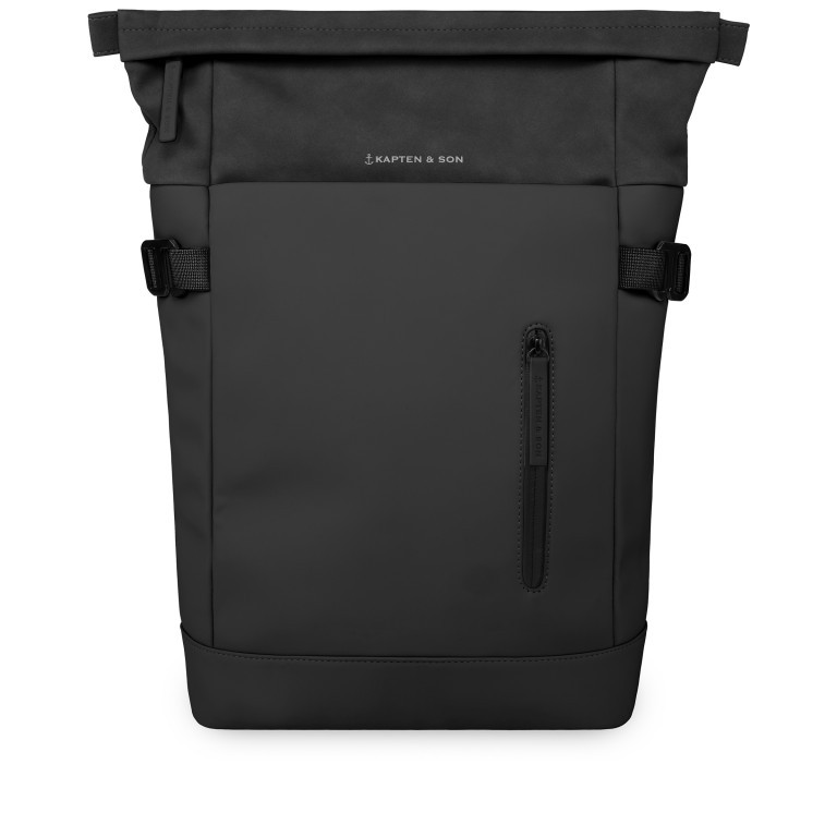 Rucksack Aarhus All Black, Farbe: schwarz, Marke: Kapten & Son, EAN: 4251145250157, Abmessungen in cm: 27x44.5x14, Bild 1 von 5